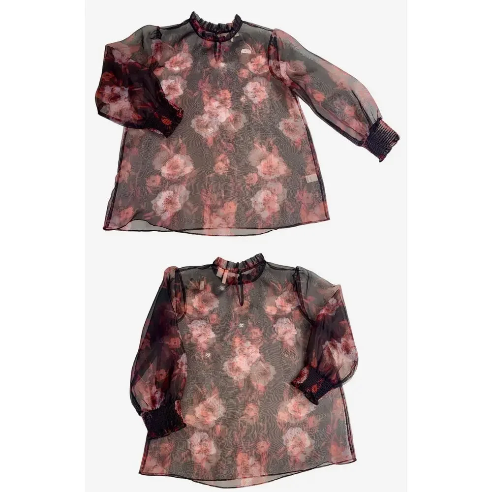 Bundle of 4‎ tops -Women’s Size Small Work Wear Casual Tops Skull Floral Print - Picture 13 of 14